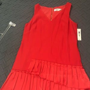 Ruffle Hem Sheath Dress